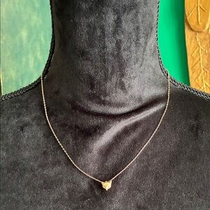 HOPE AVE. itty bitty minimalist fox pendant necklace in goldtone girlie feminine